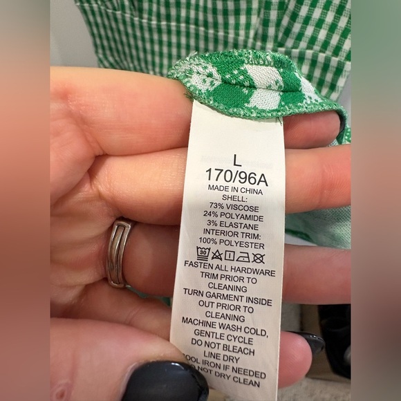 KATE SPADE -Jazzy Gingham Ponte Fiorella Dress - Picture 7 of 9